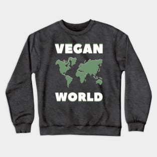 (Map of the) VEGAN WORLD Crewneck Sweatshirt